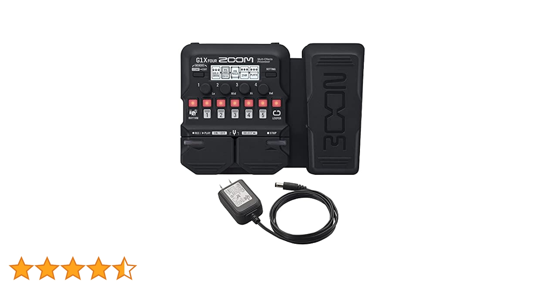 Zoom G1X FOUR ACアダプター付き Amazon | ZOOM / G1X FOUR -純正ACアダプター付- ギター用マルチ